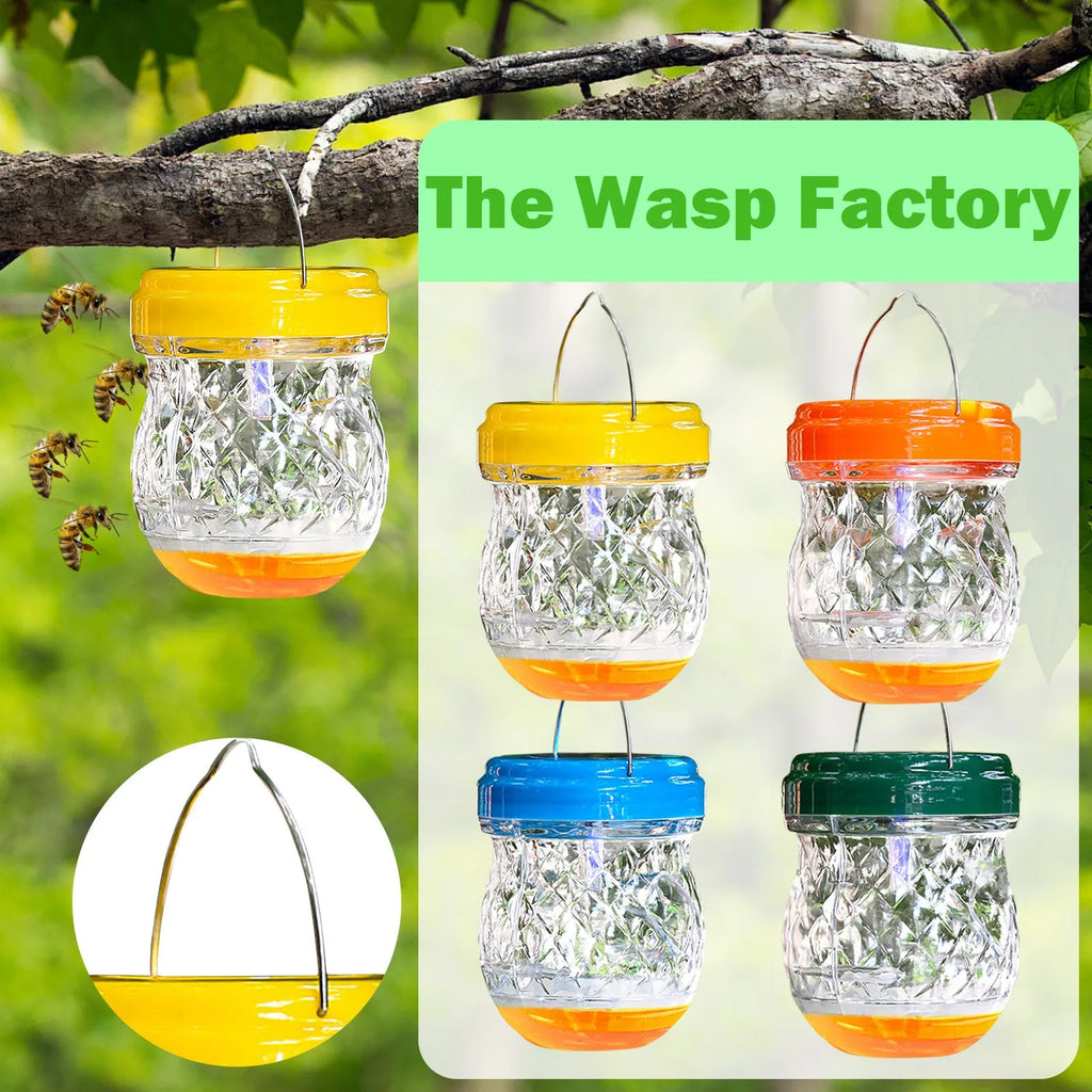 Hornet Trap Hanging Hornets Bee Fly Catcher Wasp Repellent Reusable Non-toxic Pest Control for Home Farm Garden Supplies Oasis Select