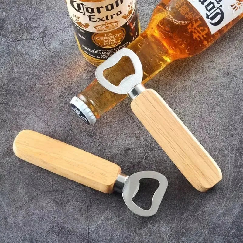 10pcs Beer Bottle Opener Wooden Bottle Opener For Home Kitchen Bar Restaurant Party Gift Kitchen Accessories Gadget Oasis Select