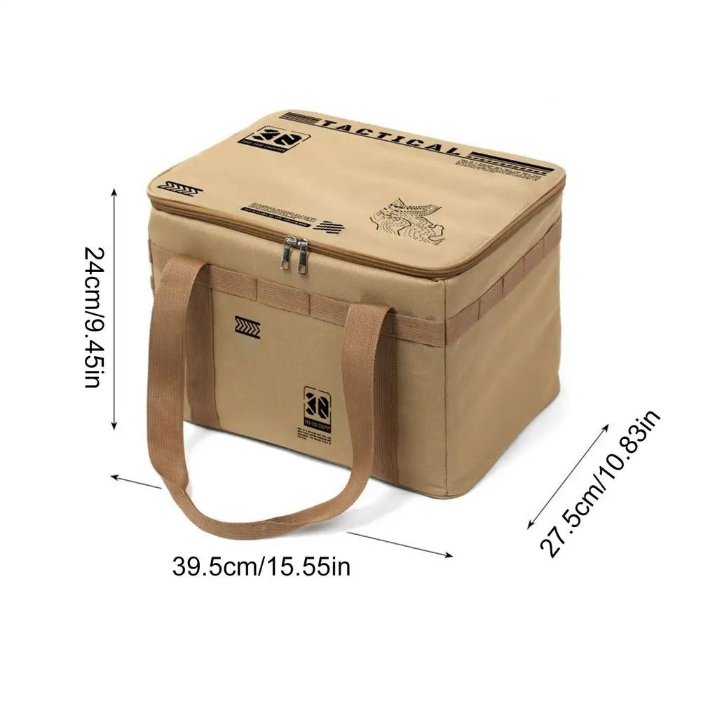 Camping Cooking Utensil Organizer 30L Large Capacity Car Trunk Storage Bag Detachable Multifunctional Camping Stove Storage Case Oasis Select 1PC