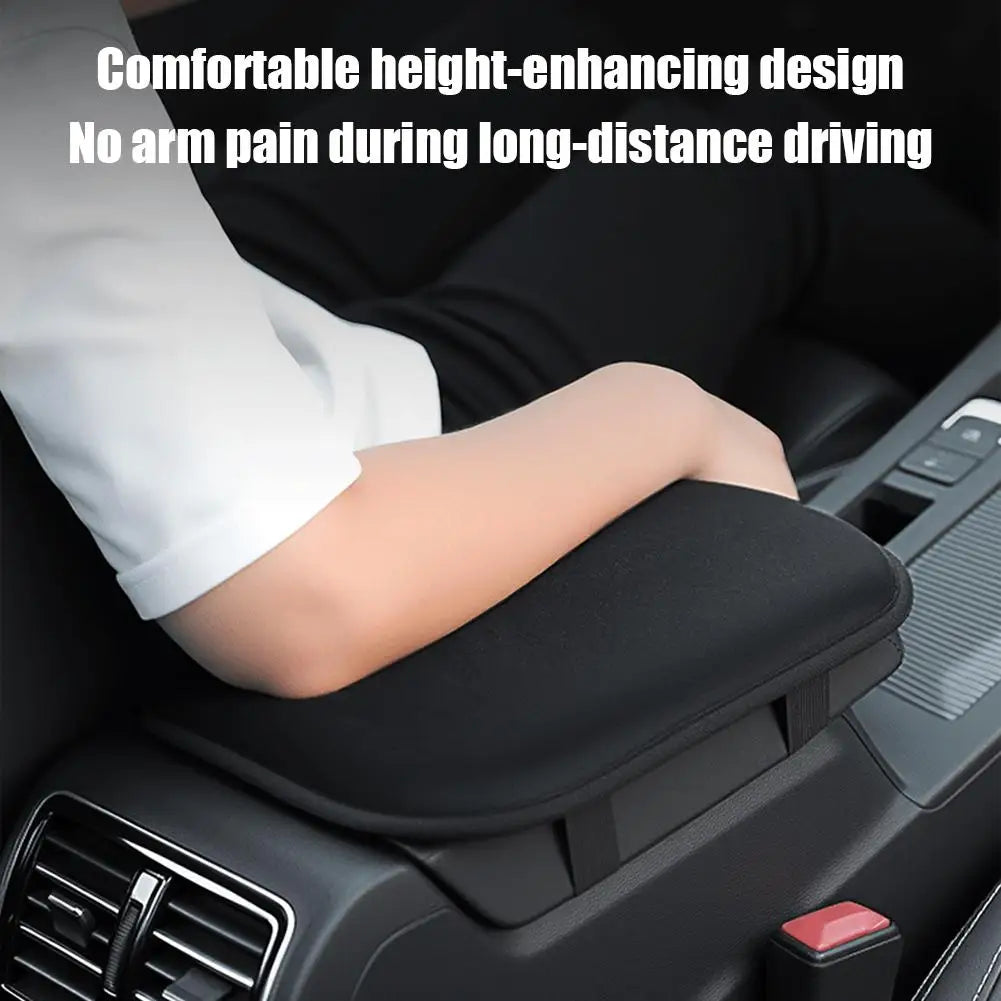 Black Car Armrest Cushion Pad – Plush Console Cover Car Armrest Cover Oasis Select