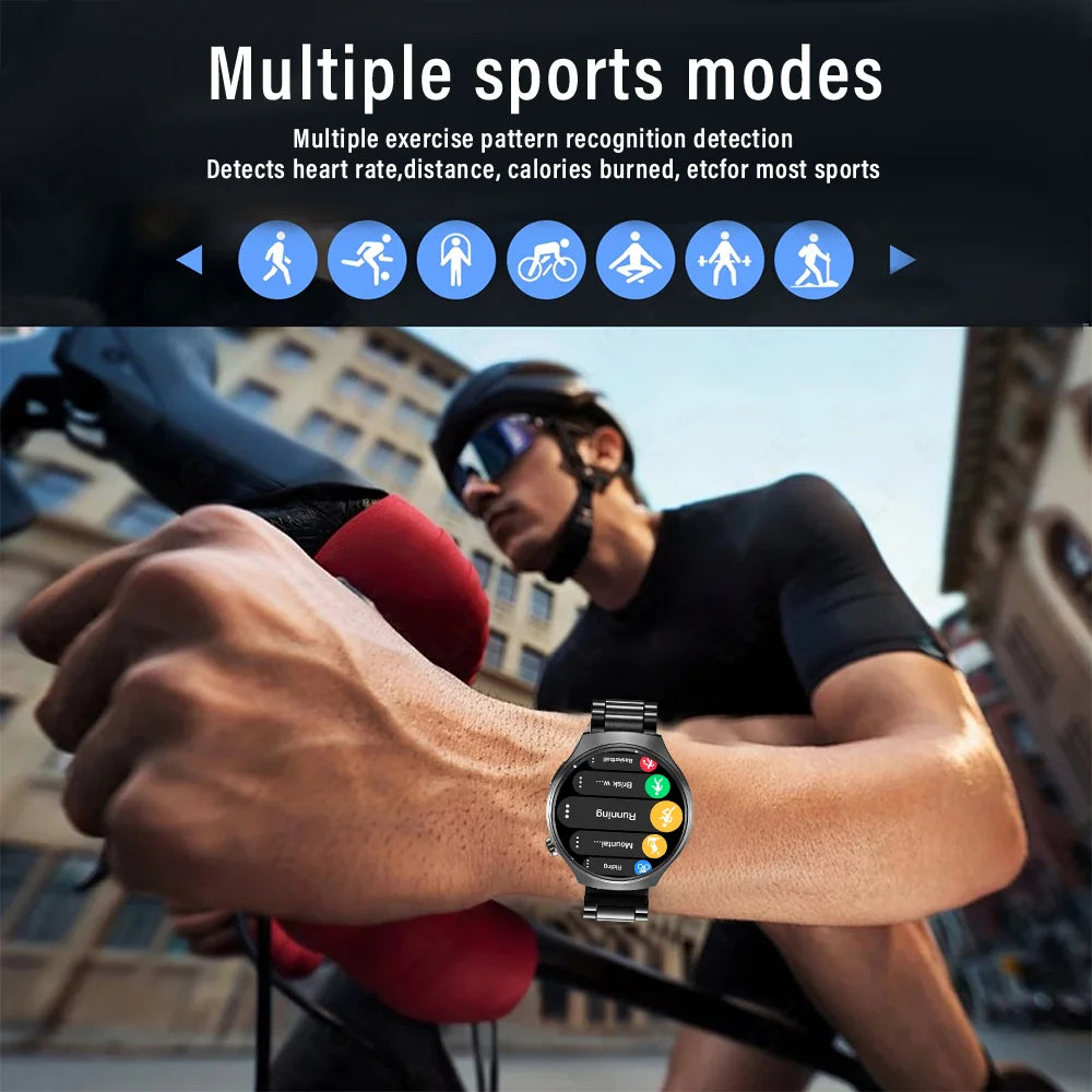 LAXASFIT Men's Smartwatch – Bluetooth Calling, HD Display