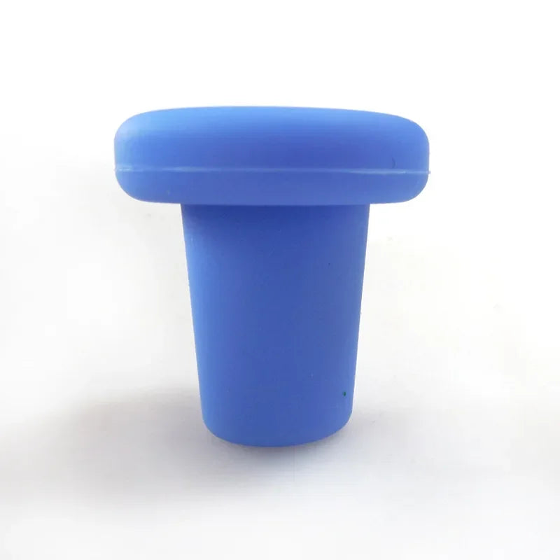 1/2/3/4pcs Silicone Bottle Stoppers Creative Wine Stoppers Bottle Caps Bar Preservation Tools Safe Healthy Home Bar Accessories Oasis Select blue