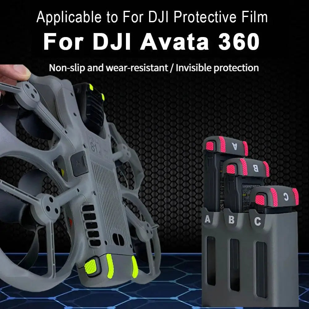 Anti-Slip Foot Pads For DJI Avata 360 Wear-Resistant Reusable Adhesive Stickers Battery Marking Tape Drone Accessories Oasis Select