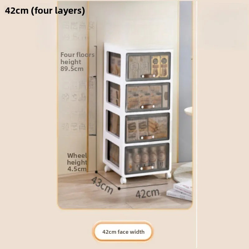 Multi-functional trolley household rack multi-layer removable desk drawer storage cabinet Oasis Select 42cmC