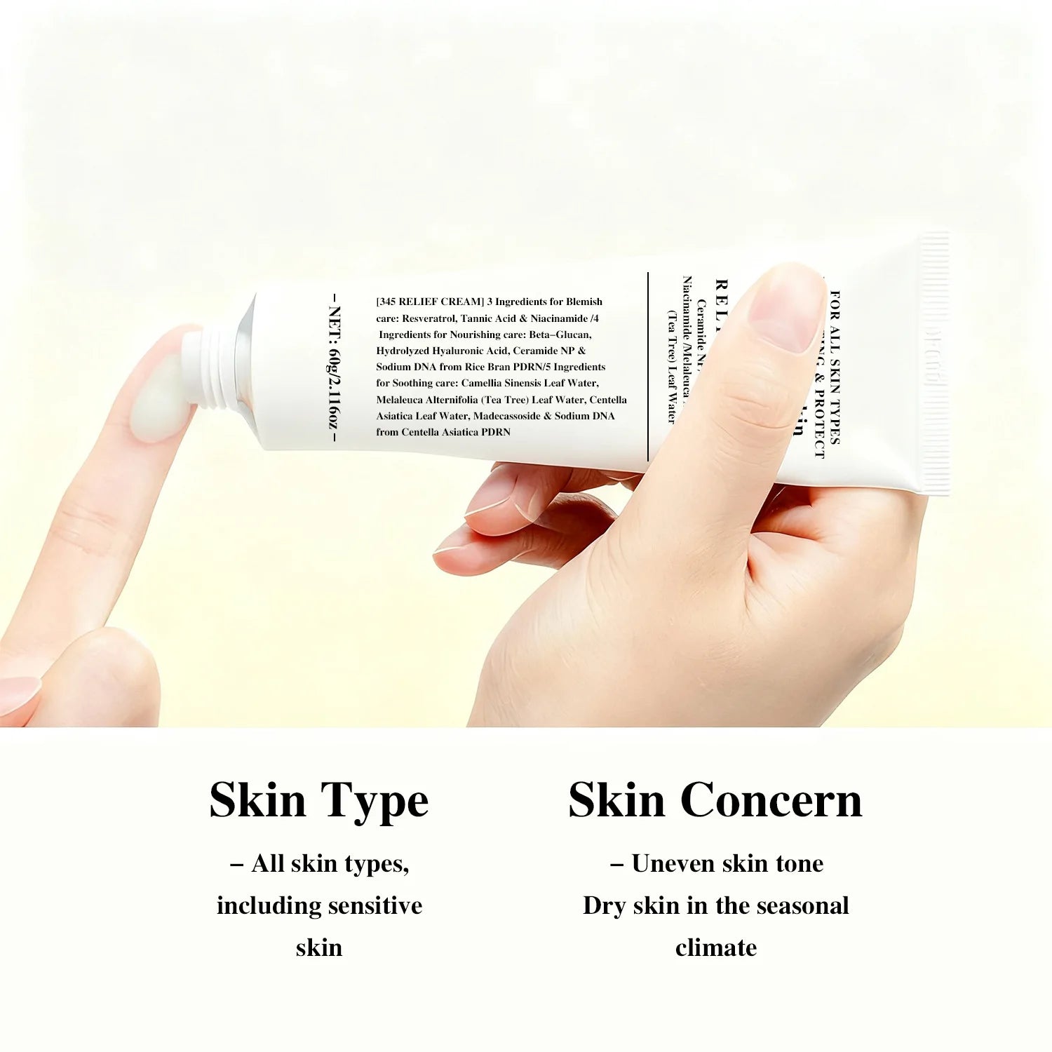 345 Relief Cream – Brightening Blemish & Deep Moisture Face Cream