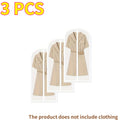 3/6pcs Moth Proof Garment Bags with Zip Washable Dust-Resistant Hanging Cover for Coats Wedding Dresses Closet Storage Organizer Oasis Select 3pcs