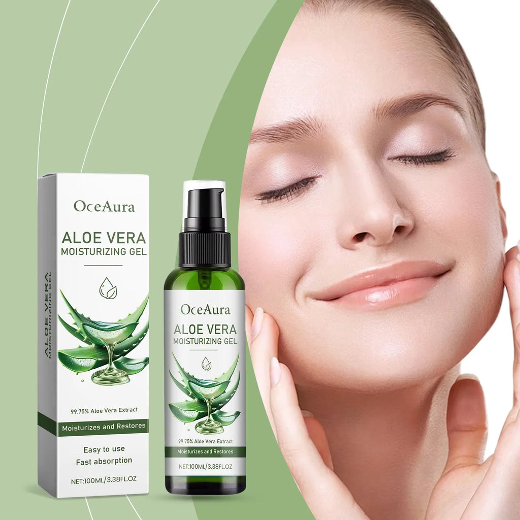 OceAura Aloe Vera Gel – Pore Shrinking, Oil Control & Acne Care Aloe Vera Face Gel Oasis Select