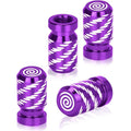 4Pcs Tire Valve Stem Cap Cover Metal Tire Air Caps Corrosion Resistant Leak-Proof Wheel Tyre Stem Covers for Car Motorcycle Bike Oasis Select Lavender