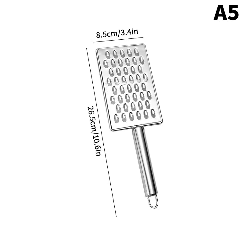 Stainless Steel Handheld Cheese Grater Multi-PurposeKitchen Food Graters For Chocolate Butter Fruit Vegetable Kitchen Items Oasis Select A5