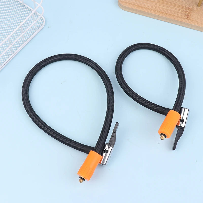 40/50CM Car Air Pump Extension Tube Thread Quick Inflation Hose Copper Connector Car Moto Tire Inflation Air Pump Accessories Oasis Select