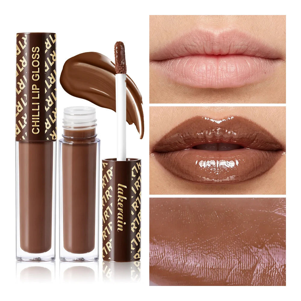 Chocolate Chilli Lip Gloss – Plumping Mirror Finish Gloss Lip Plumper Gloss Oasis Select