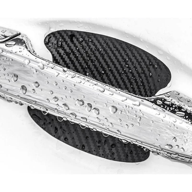 4/8/12/16Pcs Car Styling Mouldings Sticker Car Door Sticker Carbon Fiber Scratches Resistant Cover Auto Handle Protection Film Oasis Select