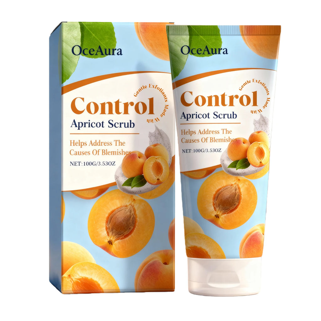 Exfoliating Apricot Facial Scrub Improves Skin Smoothness Evens Skin Tone Cleanses Pores Removes Dead Skin Refreshes Moisturizes Oasis Select 100g boxed