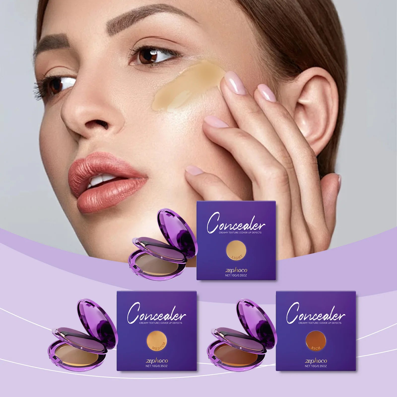 Zephoco Natural Shade Concealer Palette – Spot & Tattoo Cover