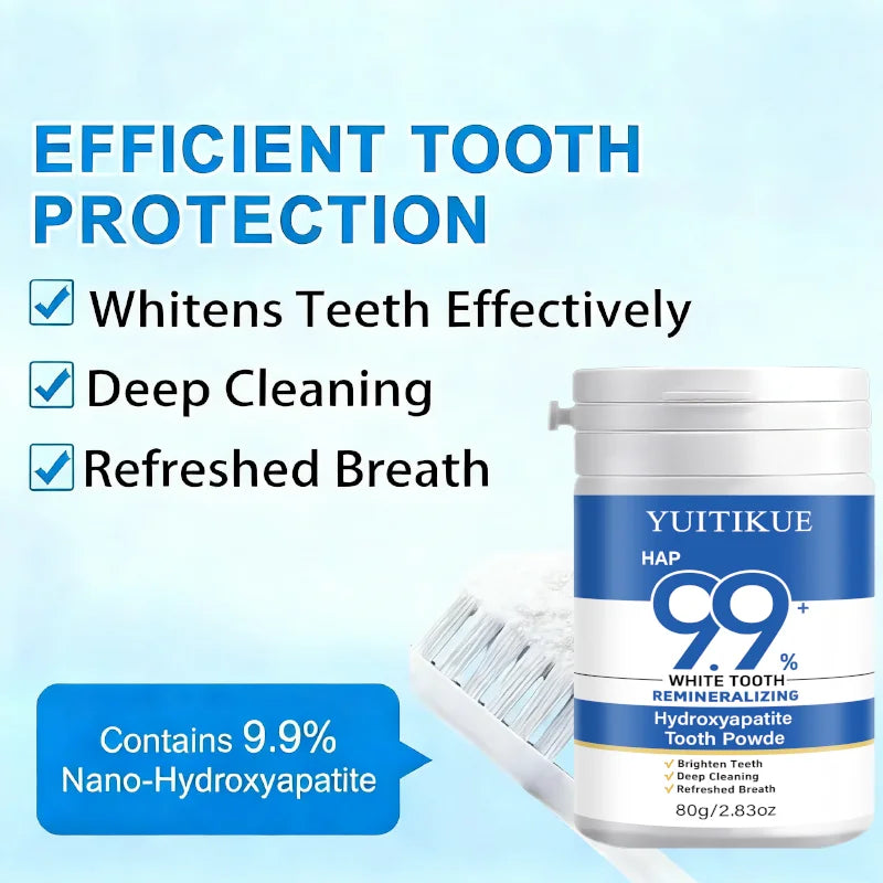 Hydroxyapatite Tooth Powder – Enamel Repair, Whiten & Gum Care