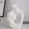 Kiss character couple vase, ceramic handicraft ornament, office home living room decoration gift, couple, vase Oasis Select vase