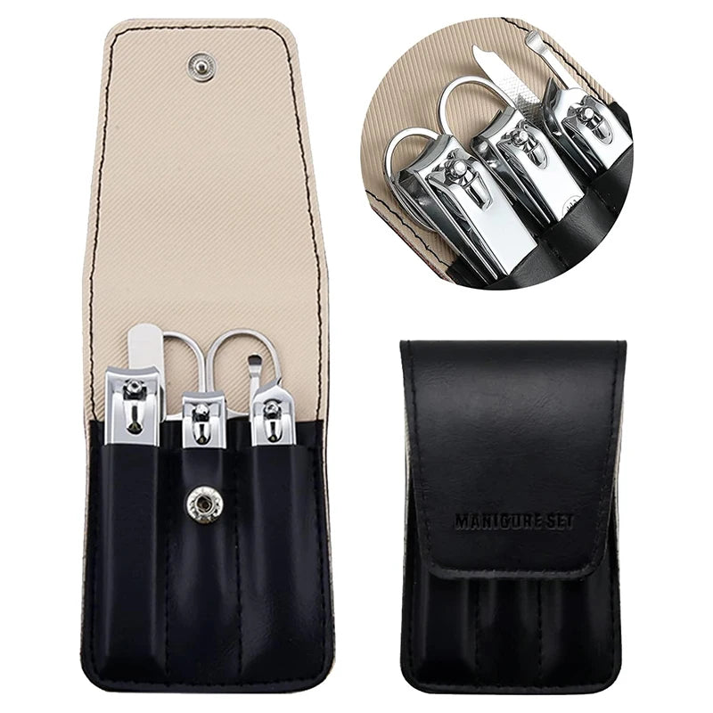 Manicure Set 6Pcs Professional Stainless Steel Pedicure Kit Grooming Kit Fingernail & Toenail Clippers Set Manicure Kit with Lux Oasis Select