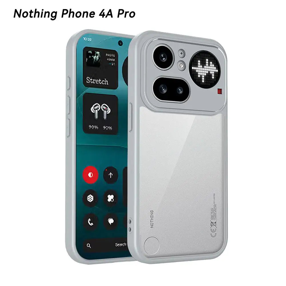 Transparent Matte TPU Silicone Case For Nothing Phone 4A/4A Pro Shockproof Bumper Protection Anti Fingerprint Phone Accessories Oasis Select sliver 4A Pro