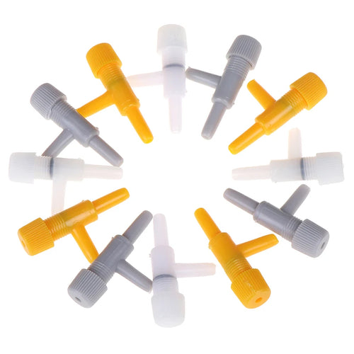 10-Pack Aquarium Air Flow Control Valves | 4mm Air Line Tubing Aquarium Air Valve Oasis Select
