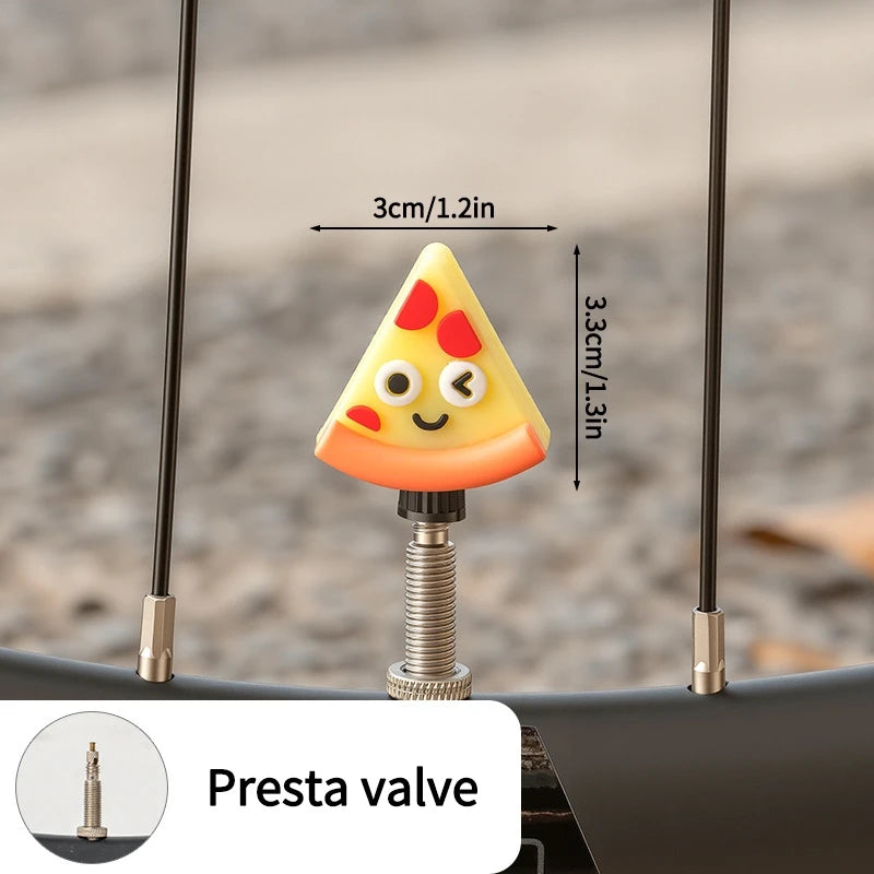 Tire Valve Cap Cartoon Universal Wheel Dust Cover Cute Air Stem Caps For MTB Mountain Bike Motorbike Accessories 1 Pcs Oasis Select W Presta valve1PC