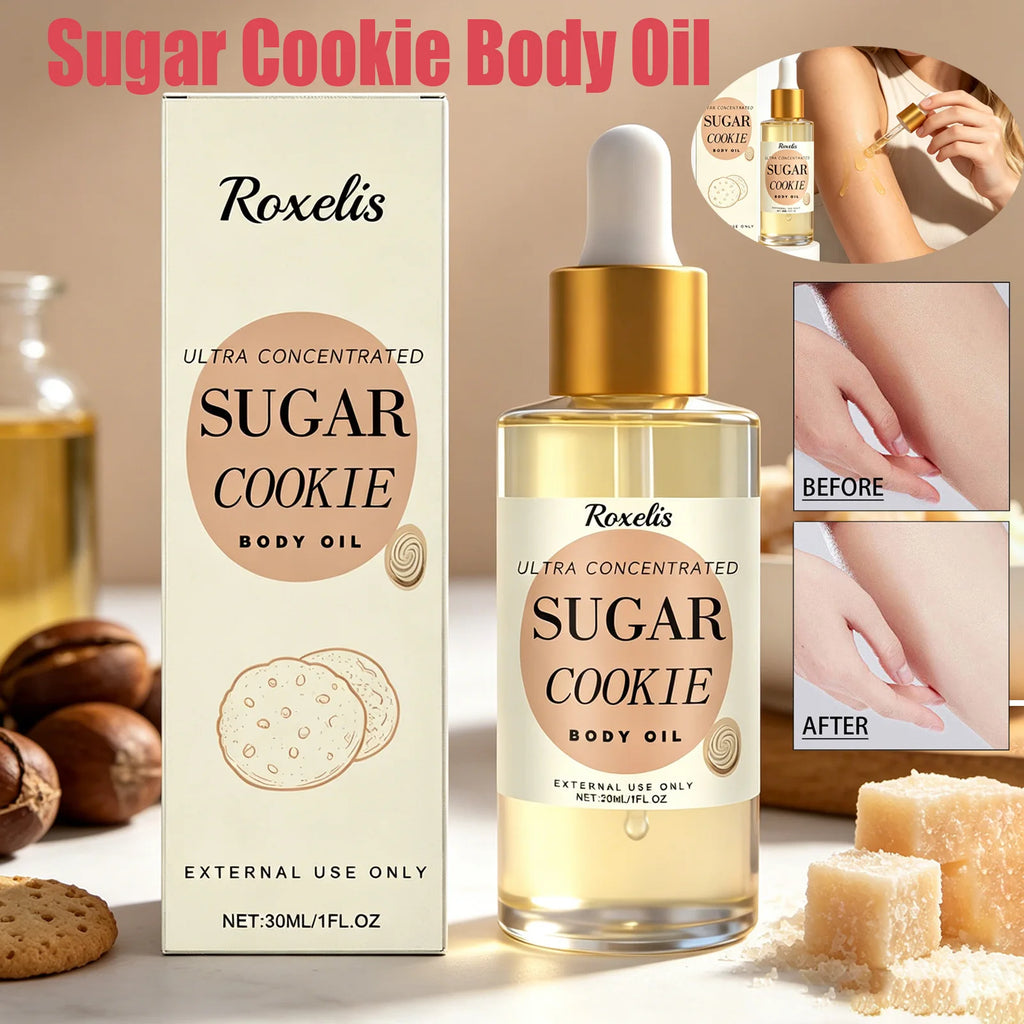 Sugar Cookie Fragrance Body Oil – Shea Butter & Vitamin E Fragrance Body Oil Oasis Select