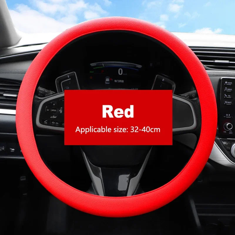 Silicone Steering Wheel Cover – Universal Anti-Slip, 6 Colors