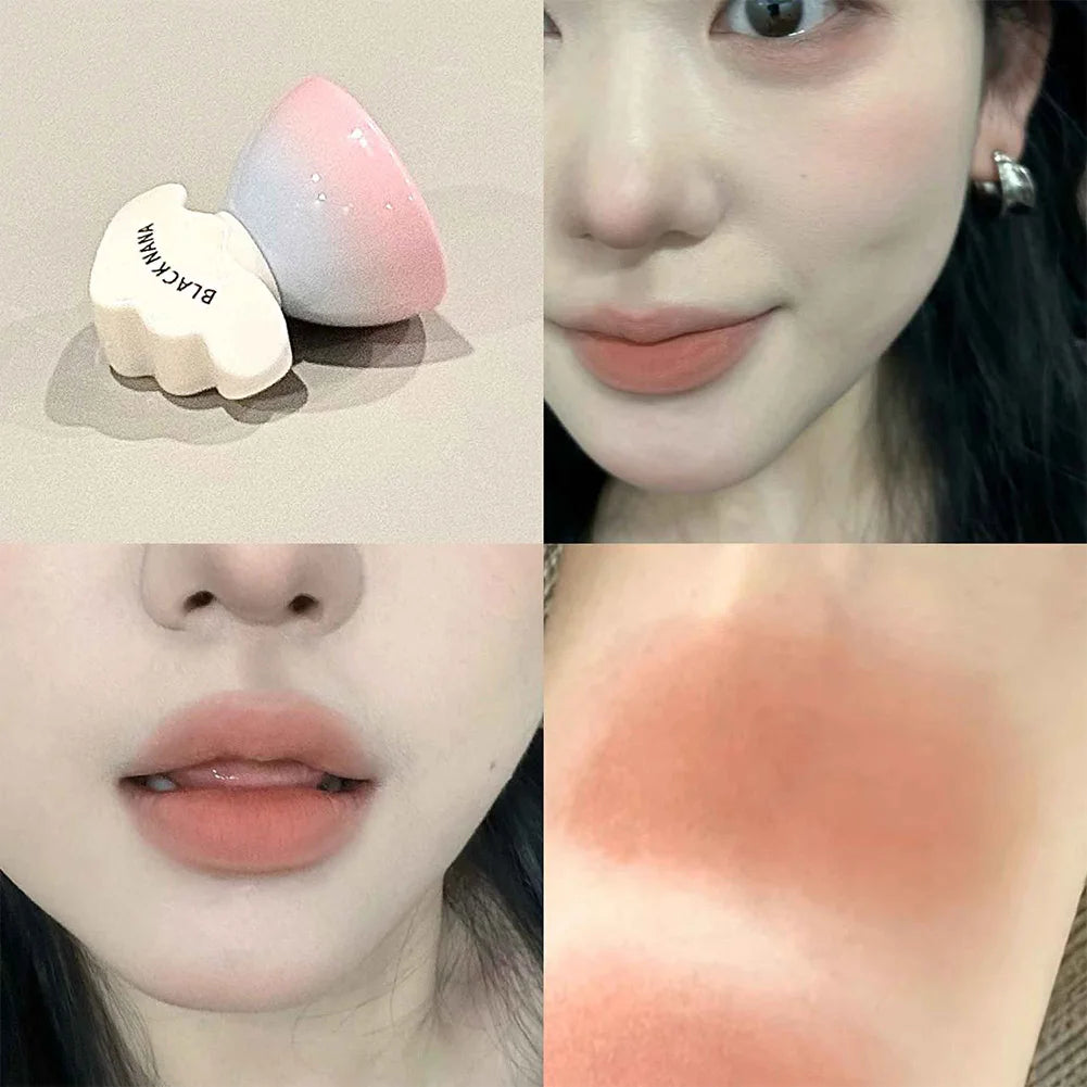 Portable Cloud Cap Cream Blush Hydrating Longwear Blendable Cheek Tint Multifunctional Face Blush Makeup for Women Oasis Select