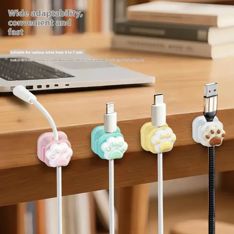 Desktop Cute Cable Organizers Holder Clips Desk Tidy Organiser Self Adhesive Cable Management Office Wire Cord Holder Oasis Select
