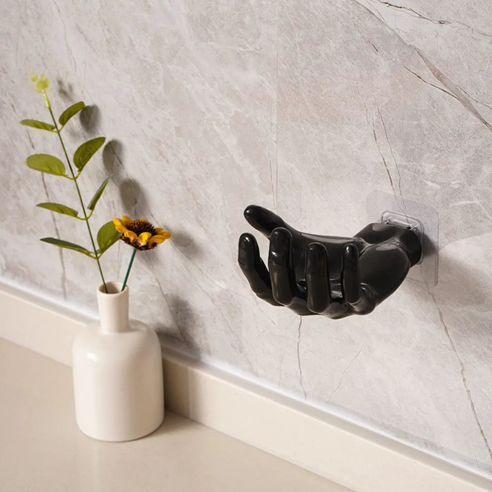 Hand Shape Wall Mounted Storage Rack – Bathroom & Office Hook