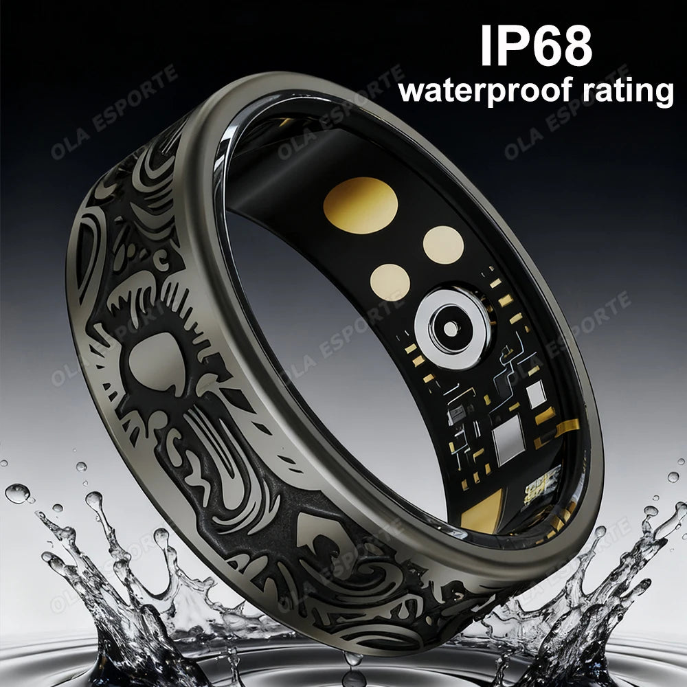 Smart Ring – Heart Rate, SpO2 & Sleep Monitor | IP68 Waterproof