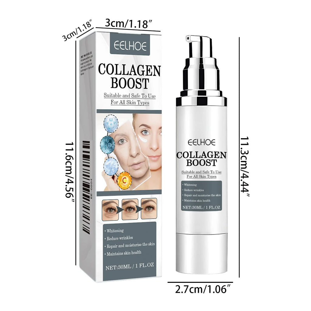 EELHOE Collagen Booster Face Cream Moisturizing Firming Skin Care for Women Reduces Wrinkles Fine Lines Hyaluronic Acid Skincare Oasis Select