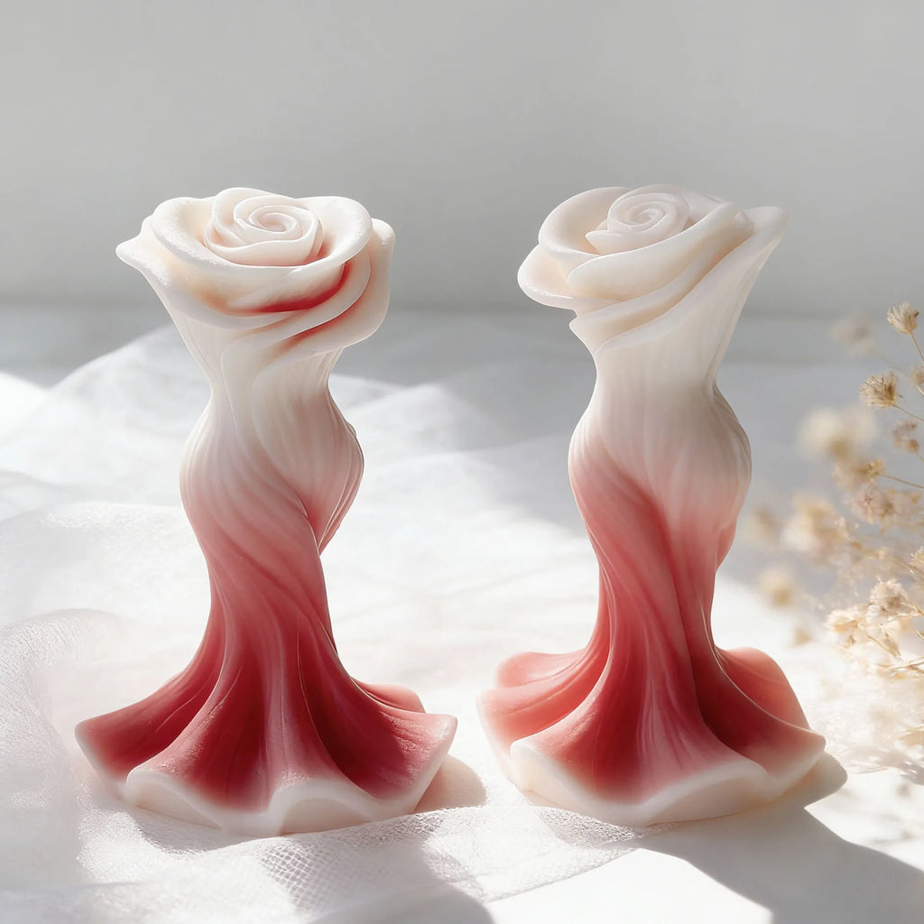 Flower Candle Mold Exquisite Aromatherapy Candle Mold 3d Rose Silicone Mold Heat-Resistant For Diy Candle Making Handmade Gifts Oasis Select