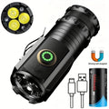 Mini LED Flashlight 2000LM USB-C Rechargeable | 5 Modes Magnetic