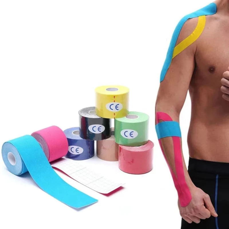 1pcs Kinesiology Tape Roll Cotton Elastic Adhesive Muscle Bandage Strain Injury Support Neuromuscular Sport Kinesiotape Oasis Select
