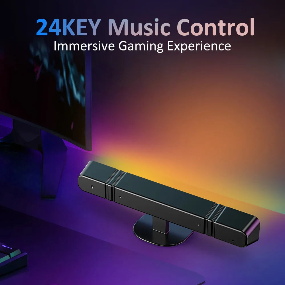 RGB LED Ambient Light – USB Music Sync Gaming & Bedroom Lamp