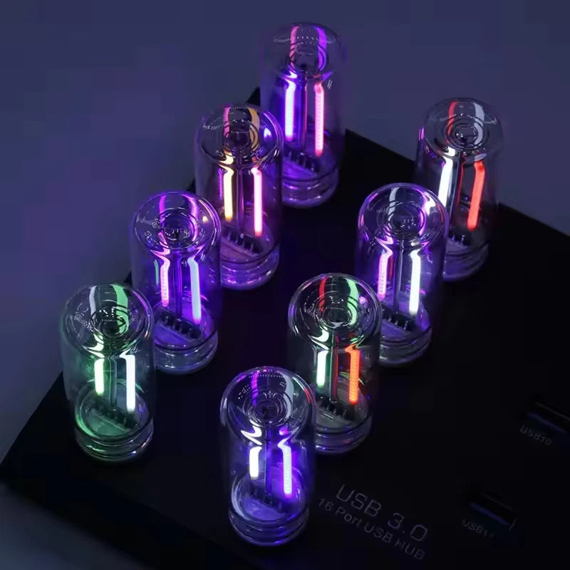 USB Touch Dimmable LED Filament Lamp – Car & Bedroom Mood Light