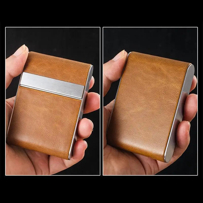 6.5mm medium cigarette case Special self rolling magnetic buckle leather portable cigarette case for medium and fine cigarettes Oasis Select