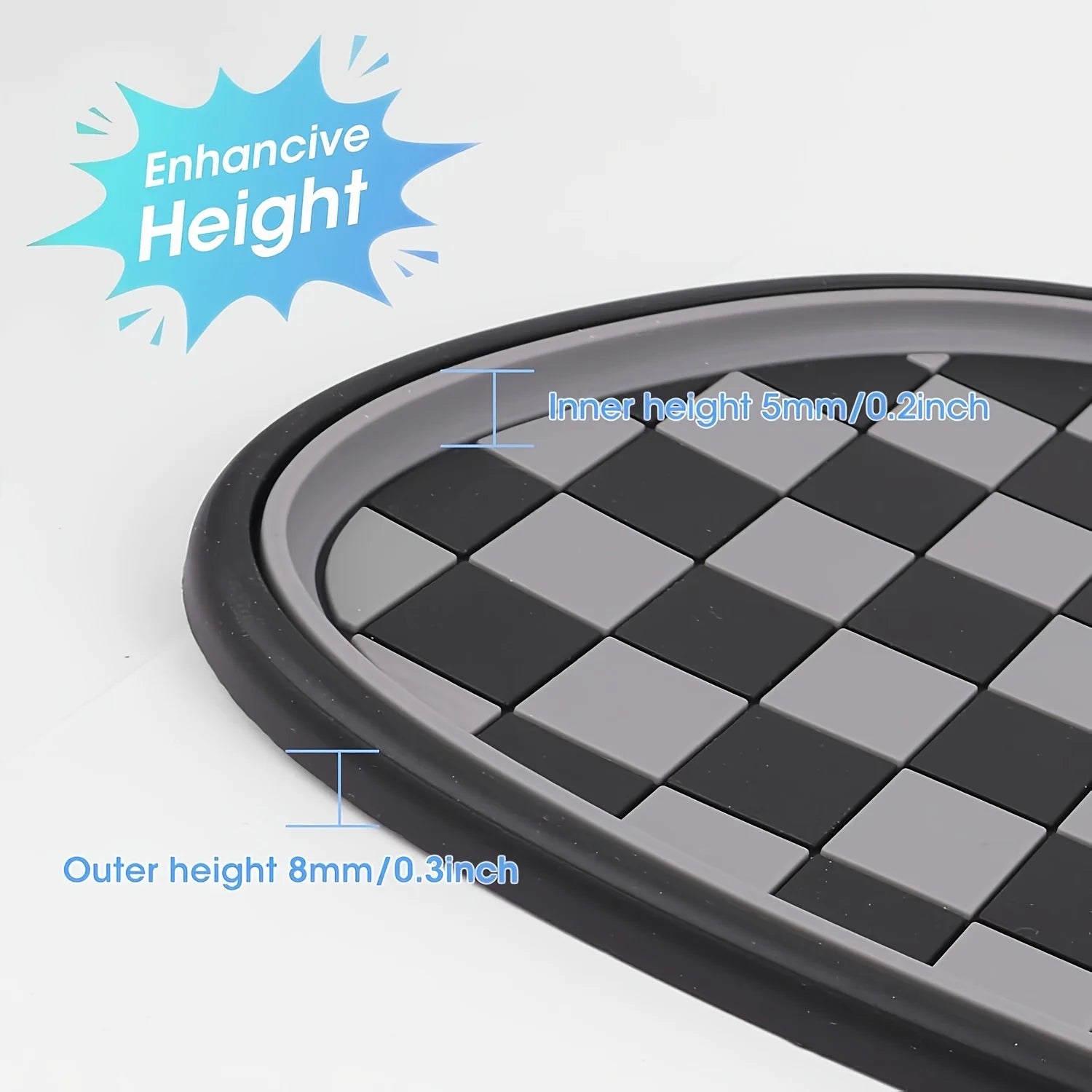 Car Dashboard Anti-Slip Mat Phone Holder & Parking Number Pad