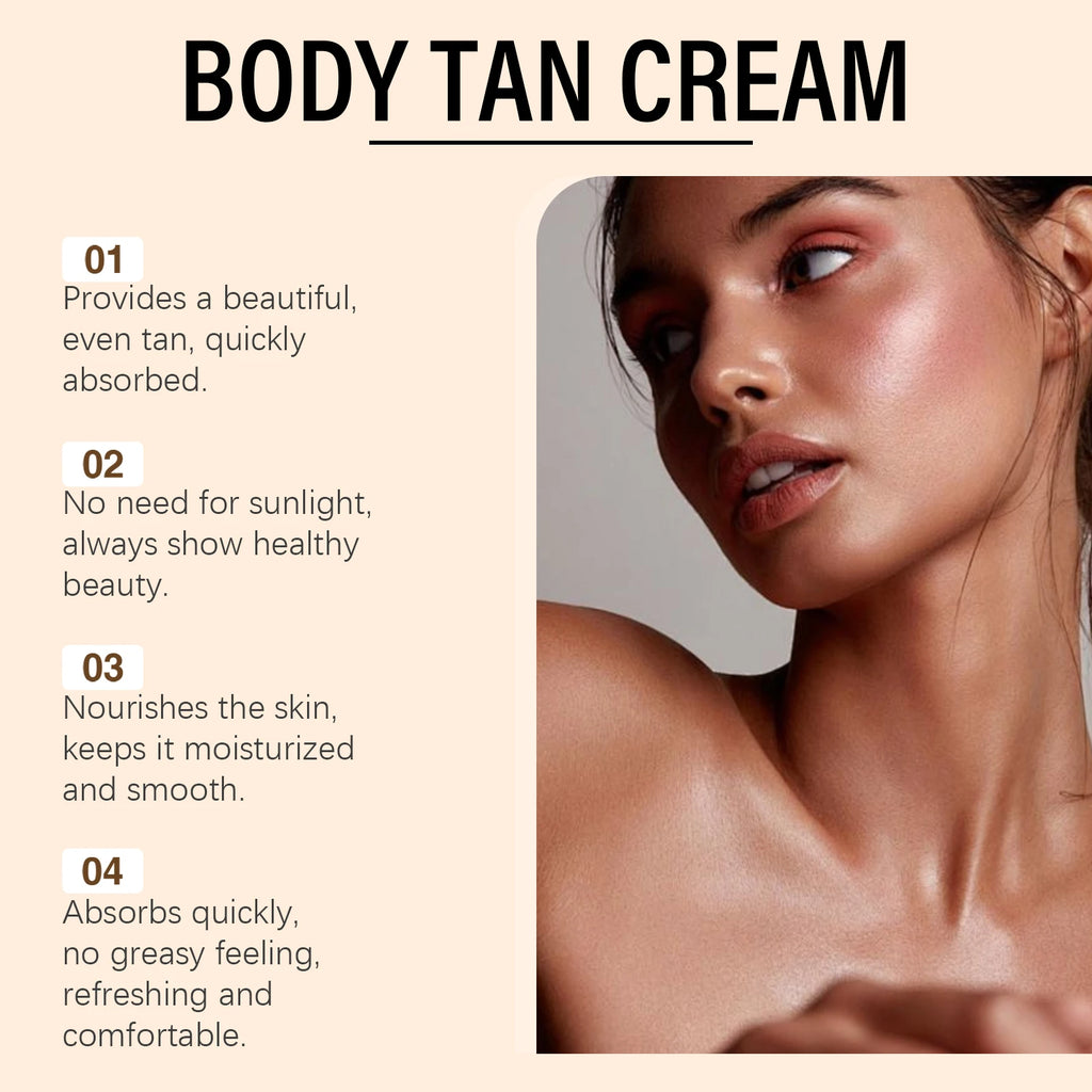 Self Tanning Cream Accelerator Booster for Face Body Sunbed Cream Even Skin Tone Prevent Sunburn Bronzer Sunless Tanning Product Oasis Select