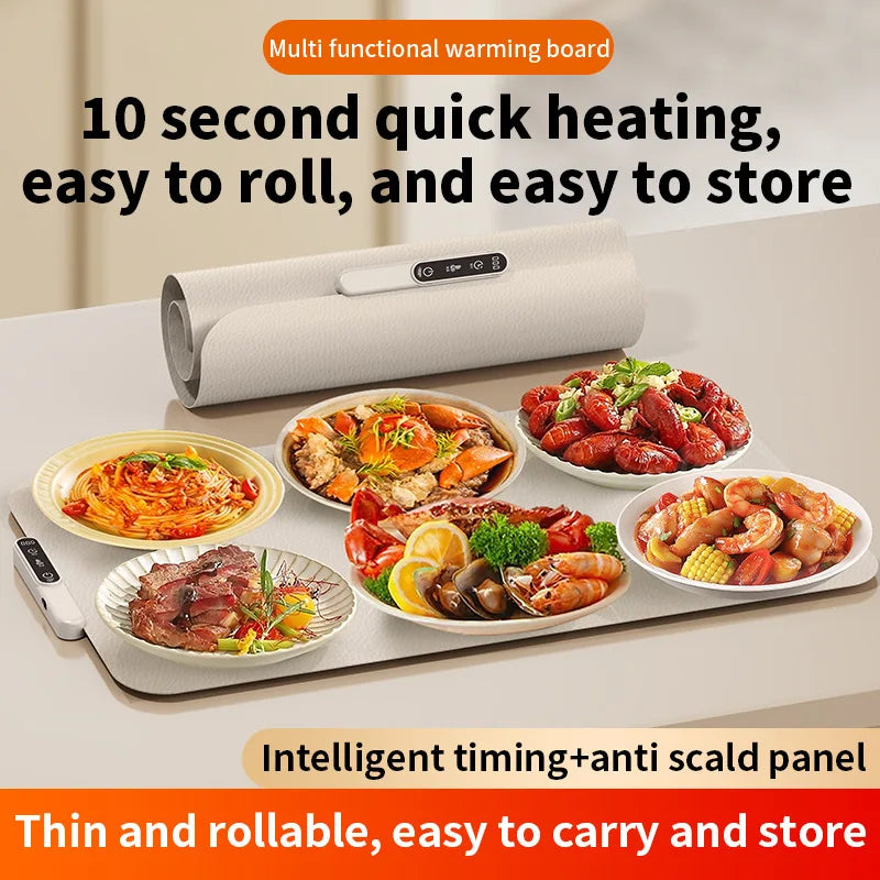 Silicone Heated Chopping Board – Foldable Warm Cutting Mat