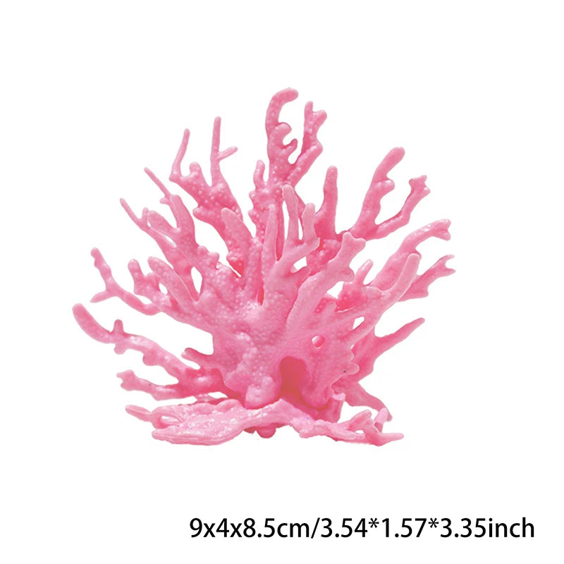 Coralline Artificial Fish Tank Decorations Aquarium Artificial PVC Plants Coral Ornaments Aquarium Landscape Aquarium Oasis Select Pink S