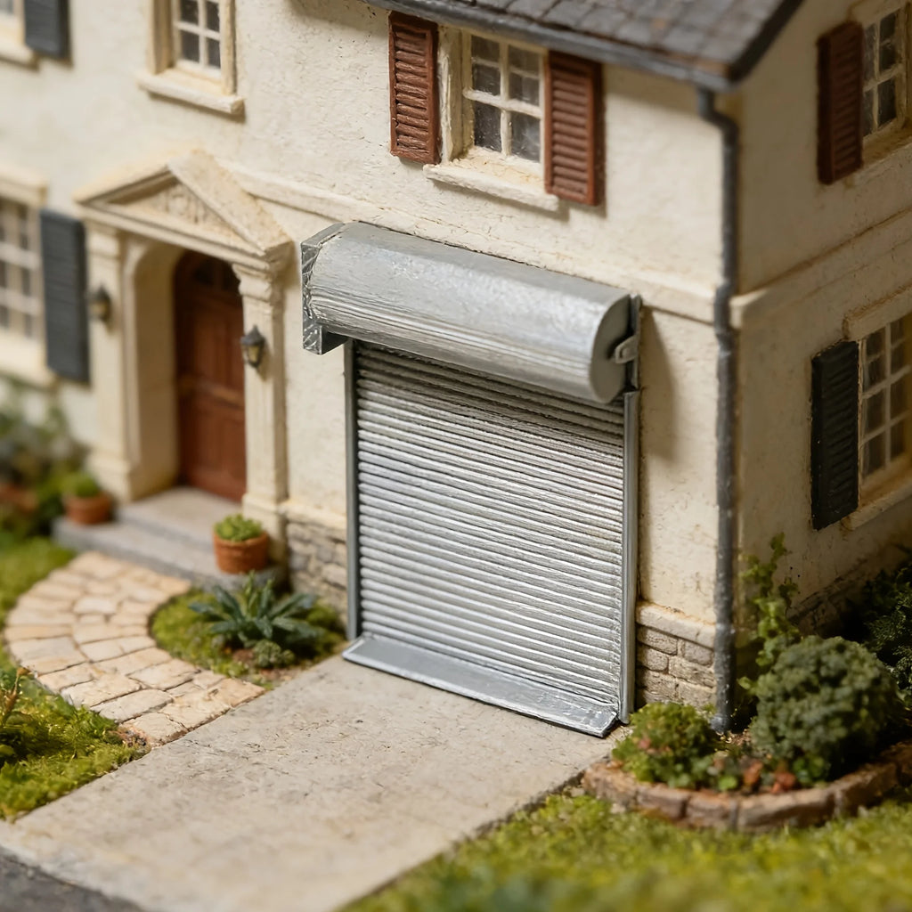1:64 Scale Miniature Roller Shutter Door 3D Printing Diy Dollhouses Miniature Dollhouses Model Furnitures Decor Accessories Gift Oasis Select