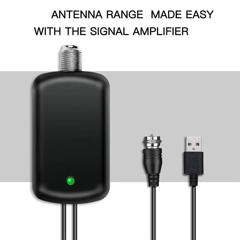 HDTV Antenna Amplifier – 200 Mile Indoor/Outdoor Signal Booster