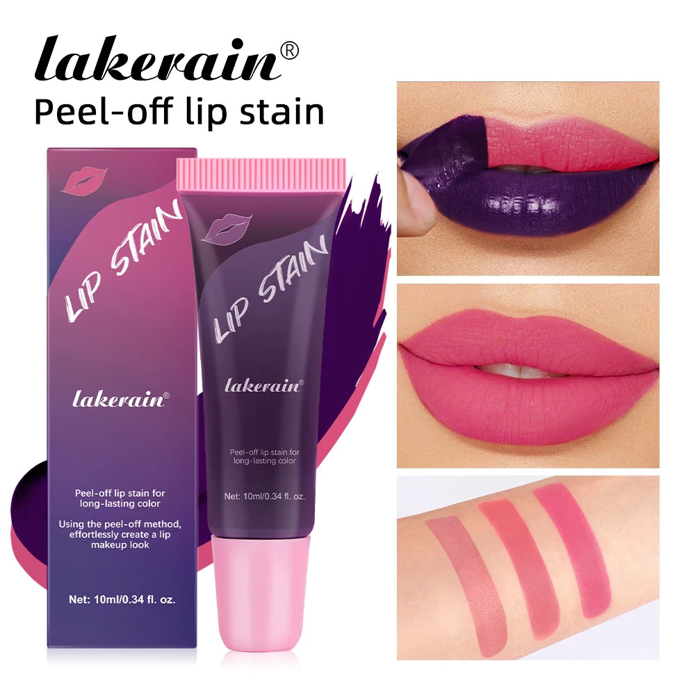 Magic Tear-Off Lip Stain Matte Tattoo Dyed Lip Tint Peel-Off Liquid Lipstick Waterproof Lasting No Fading Lip Gloss Cosmetics Oasis Select