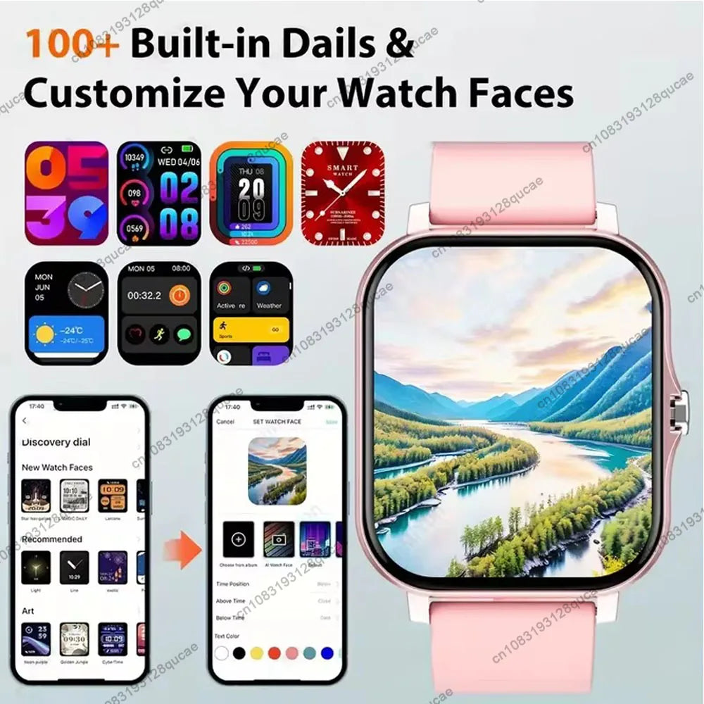 HW12 Smart Watch 1.83" HD – Calls, Fitness & DIY Dials