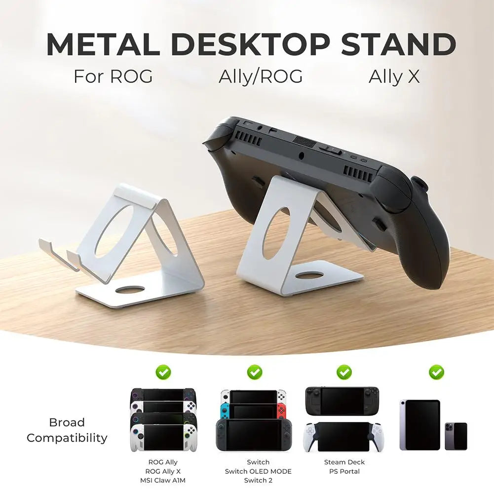 Desktop Aluminum Alloy Holder Universal Lazy Tablet Dock For ROG Box Ally/X Metal Handheld Stand for Switch 2 Console Bracket Oasis Select