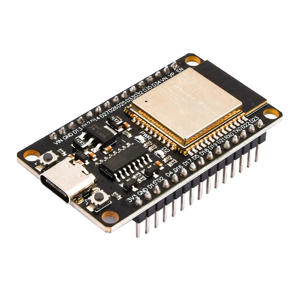ESP-32 ESP32 Wi-Fi Bluetooth Development Board CH340C Type-C Interface Soldered Pin Headers Supports LWIP Protocol FreeRTOS Oasis Select