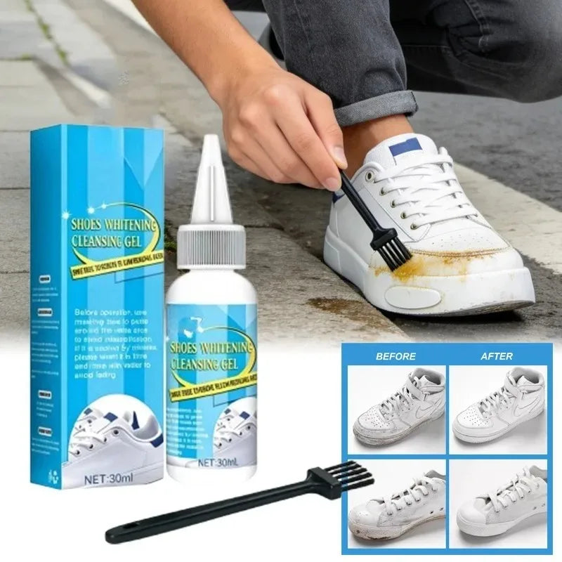 All-Purpose Cleansing Cream Stains Remover White Shoes Cleaning Cream Shoes Whitening with Wipe Sponge for Shoes Sneakers Oasis Select