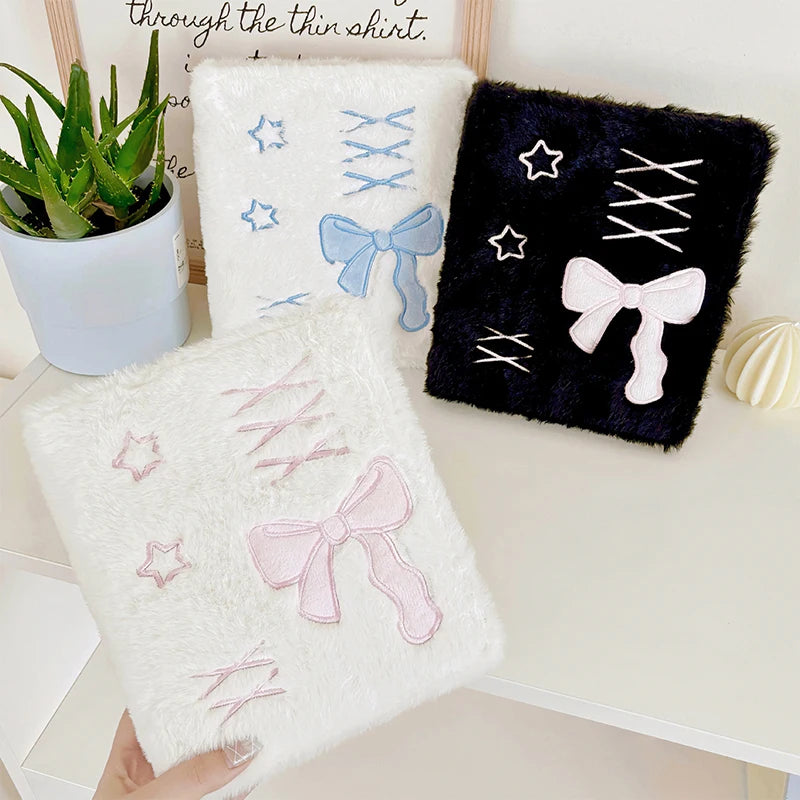 A6 Ballet Plush Bowknot Photocard Binder Album | Kpop Collect Book Photocard Binder Album Oasis Select