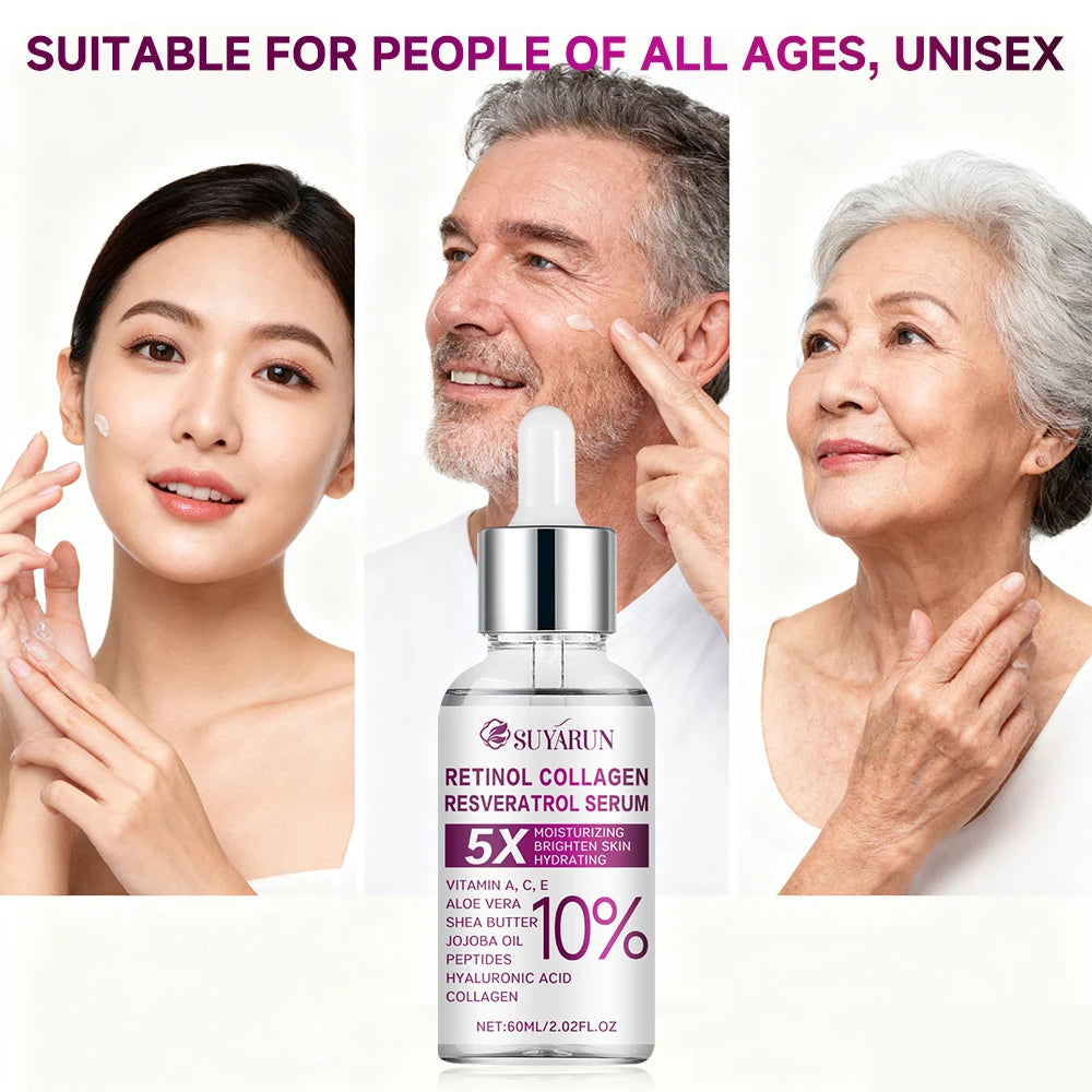 SUYARUN Retinol Resveratrol Face Serum – Brightening Anti-Aging Face Serum Oasis Select